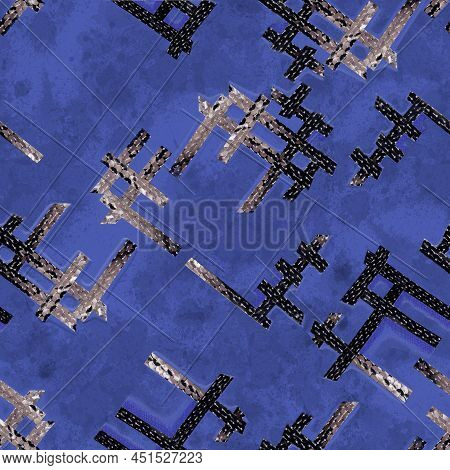 Sequins Seamless Pattern. Decorative Seamless Background With Fabric With Round Sequins. Seamless Pa