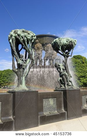 Vigeland Sculpture arrangiamento, Parco Frogner, Oslo, Norvegia
