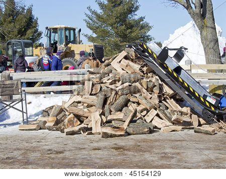 Lumberjack Stack Of Wood