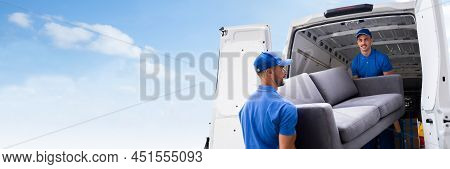 Furniture Move, Removal Delivery Near Truck Or Van