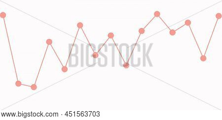 Line Graph Line Icon Vector. Business Growth Success Chart. Line Graph Sign. Finance Report, Statist