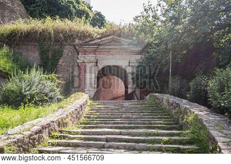 Petrovaradin, Serbia - July 17. 2019: Petrovaradin Fortress.