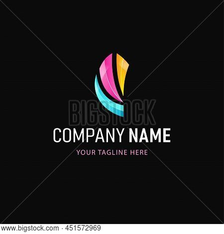 Colorful Abstract Logo Design. Gradient Style Company Logo