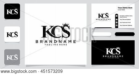 Kcs Letter Creative Modern Elegant Logo Design With Business Card Design