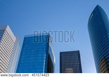 Paris, France - February 27, 2022 : The Energy Company Edf Headquarter And Other Buildings  In Paris
