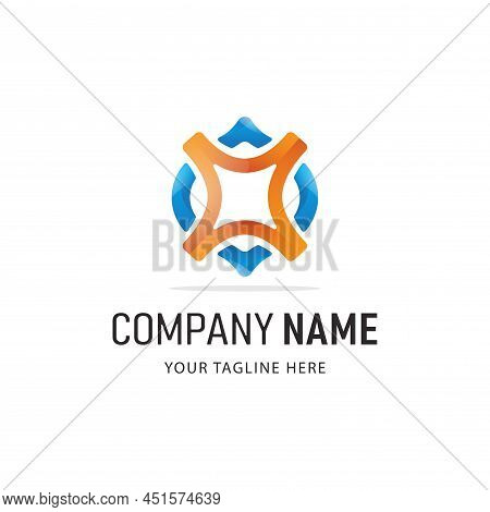 Colorful Abstract Logo Design. Gradient Style Company Logo