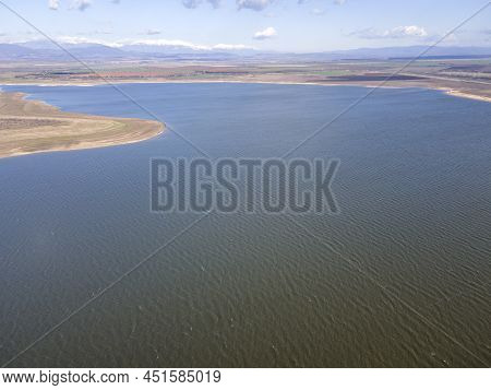 Aerial View Of Pyasachnik (sandstone) Reservoir, Bulgaria