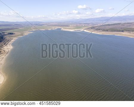Aerial View Of Pyasachnik (sandstone) Reservoir, Bulgaria