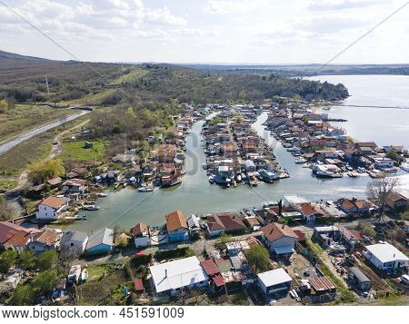 Aerial View Of Fishing Village Chengele Skele, Bulgaria