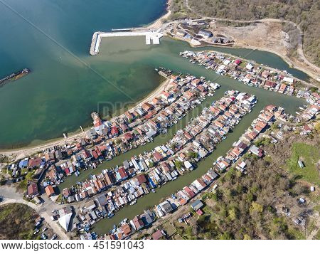Aerial View Of Fishing Village Chengele Skele, Bulgaria