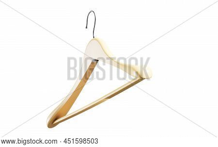 Cloth Hanger. 3d Illustration Isolated On White Background