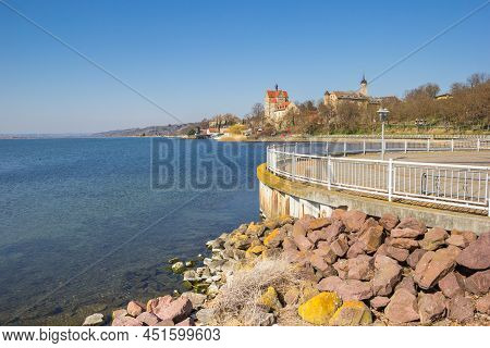 Viewing Platform For The Castle At The Lake In Seeburg, Germany