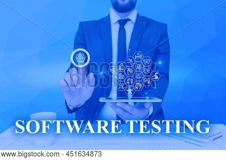Writing Displaying Text Software Testing. Business Approach Investigation Provide Information About 