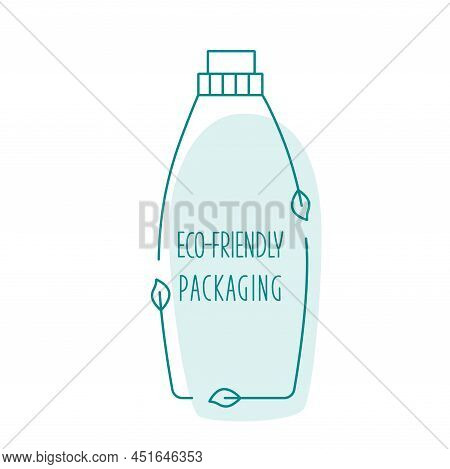 Eco-friendly Packaging - Recycle Cleaning Bottle Icon Concept Of Waste Sorting. Editable Stroke. Vec