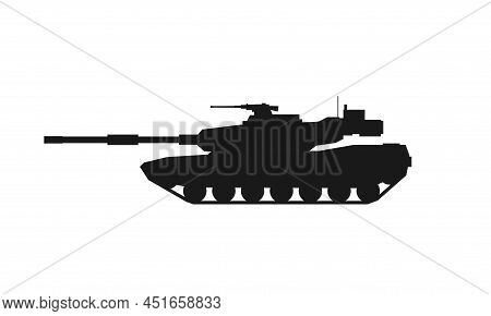 Tank Icon. War And Military Symbol. Isolated Vector Image