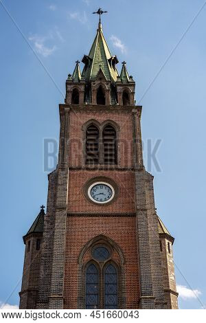 Belfry Of The Myeongdong Cathedral Of The Roman Catholic Archdiocese Of Seoul In South Korea