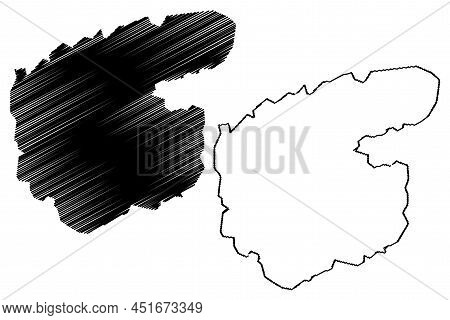 Mackenzie King Island (canada, Nunavut Province, North America, Queen Elizabeth Islands) Map Vector 