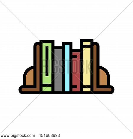 Bookends Decoration Color Icon Vector. Bookends Decoration Sign. Isolated Symbol Illustration
