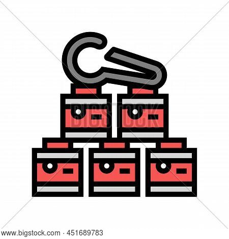 Fuel Cooking Color Icon Vector. Fuel Cooking Sign. Isolated Symbol Illustration