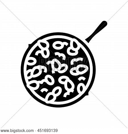 Chili Con Carne Glyph Icon Vector. Chili Con Carne Sign. Isolated Contour Symbol Black Illustration