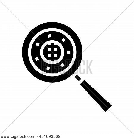 Burner Fondue Glyph Icon Vector. Burner Fondue Sign. Isolated Contour Symbol Black Illustration