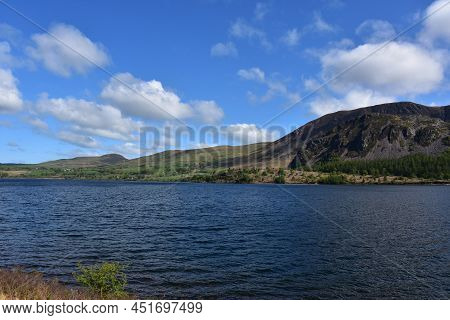 Calm Ennerdale Water Resevoir On A Beautiful Spring Day In England.