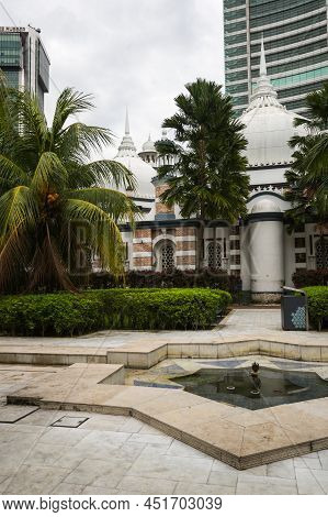 Kuala Lumpur, Malaysia - 01 February, 2020: Jamek Mosque, Officially Sultan Abdul Samad Jamek Mosque
