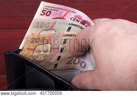 Swazi Money - Lilangeni In The Black Wallet