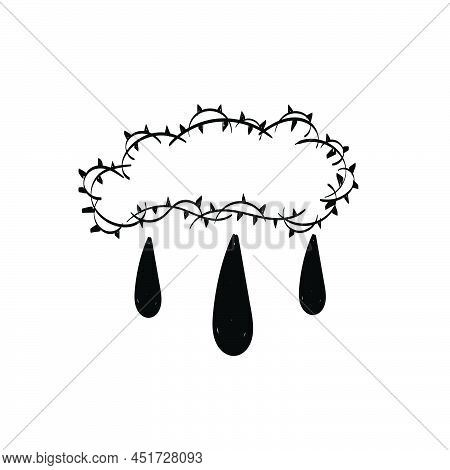 He Is Risen Easter Background. Illustration For Print Or Use As Poster, Card, Flyer Or T Shirt