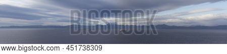 Panorama Of Avacha Bay With A View Of The Volcano Viluchinsky. Kamchatka, Russia