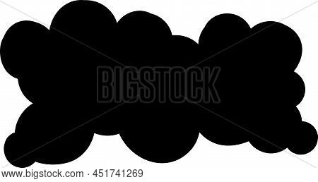 Black Simple Vecrot Graphic Element Text Bubble