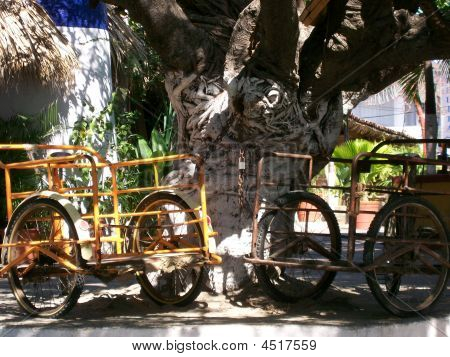 Fahrrad Karren in Mexiko