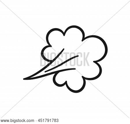 Comic Fart Cloud. Bad Stink Balloon. Explosion, Angry Breath. Cloud Of Smoke Gas In Comic Style. Fun