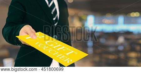 Gift Voucher Concept.