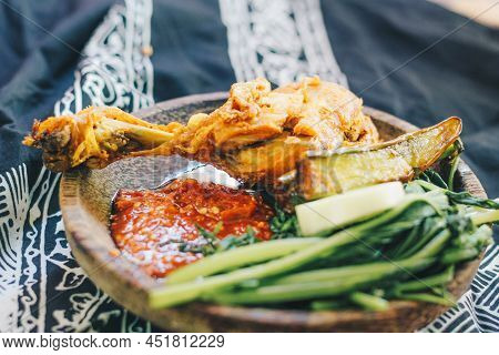 Sambal Tempong Or Tempong Chili Sauce, Traditional Spicy Culinary Food Of Banyuwangi, East Java, Ind