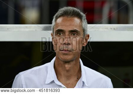 Rio, Brazil - March 12, 2022: Paulo Sousa Coach In Match Between Bangu Vs Flamengo By 10th Round Of 