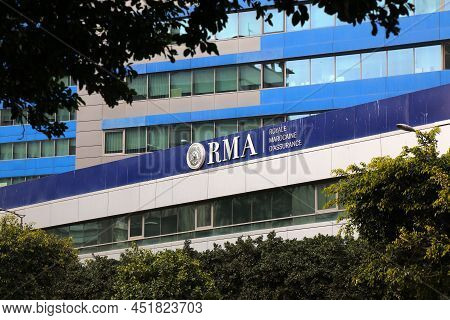 Casablanca, Morocco - February 22, 2022: Rma (royale Marocaine D'assurance) Insurance Company Buildi