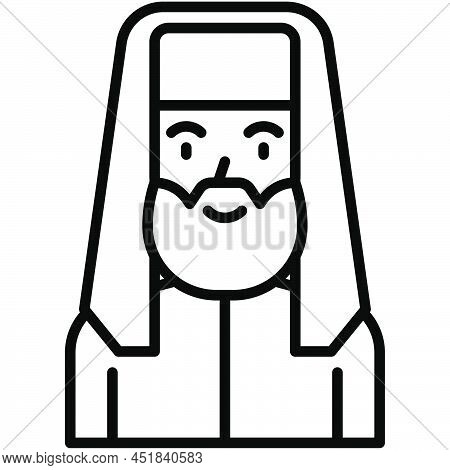 Pharisees Icon, Traditions Of Christianity Related Vector Illustration