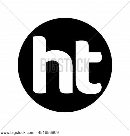 Ht Company Name Initial Letter Monogram. Ht Icon.
