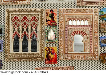 Items Displayed In A Souvenir Shop At Cordova On Andalusia In Spain