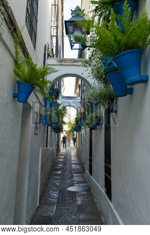 The Flower Alley Of Cordova On Andalusia, Spain