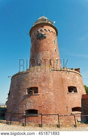 Lighthouse Of The City Of Kolobrzeg On The Coast Of The Baltic Sea In Poland