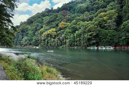 Bellissimo paesaggio a Arashiyama, Kyoto, Giappone