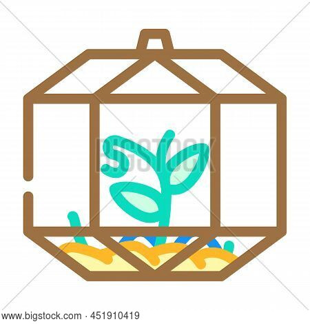 Florarium Equipment Color Icon Vector. Florarium Equipment Sign. Isolated Symbol Illustration