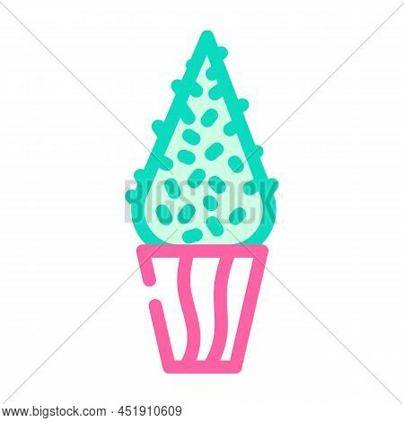 Buxus Sempervirens Color Icon Vector. Buxus Sempervirens Sign. Isolated Symbol Illustration