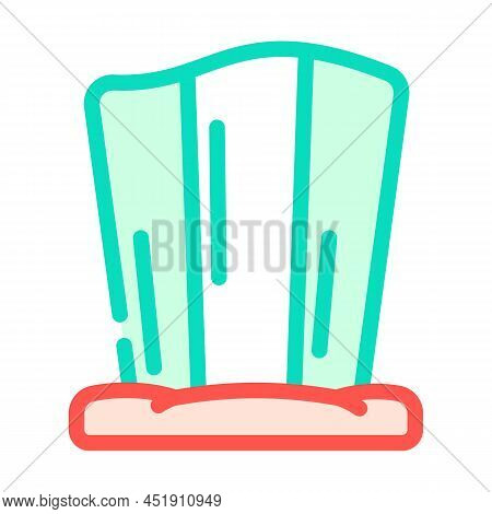 Fan Hat Funny Accessory Color Icon Vector. Fan Hat Funny Accessory Sign. Isolated Symbol Illustratio