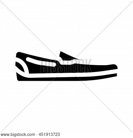 Moccasins Glyph Icon Vector. Moccasins Sign. Isolated Contour Symbol Black Illustration