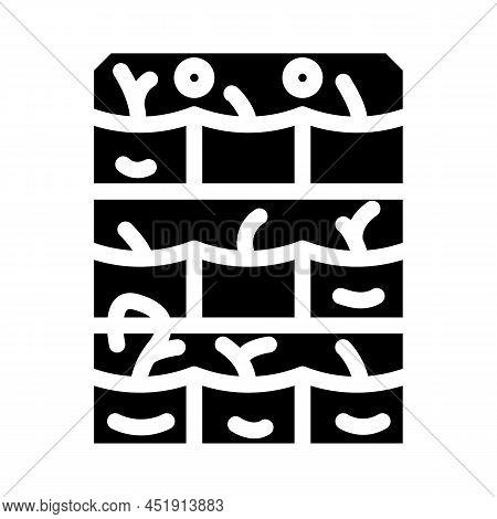 Seedling Growing Bags Glyph Icon Vector. Seedling Growing Bags Sign. Isolated Contour Symbol Black I