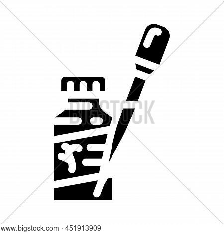 Fertilizers Liquid Glyph Icon Vector. Fertilizers Liquid Sign. Isolated Contour Symbol Black Illustr