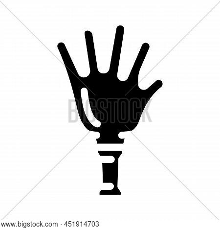 Clapper Fan Accessory Glyph Icon Vector. Clapper Fan Accessory Sign. Isolated Contour Symbol Black I